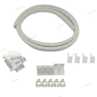 3m 5m 4m 6m có thể cắt linh hoạt rèm có thể uốn cong đường ray trượt vít treo tường bộ cho phụ kiện cửa sổ cong thẳng fvn