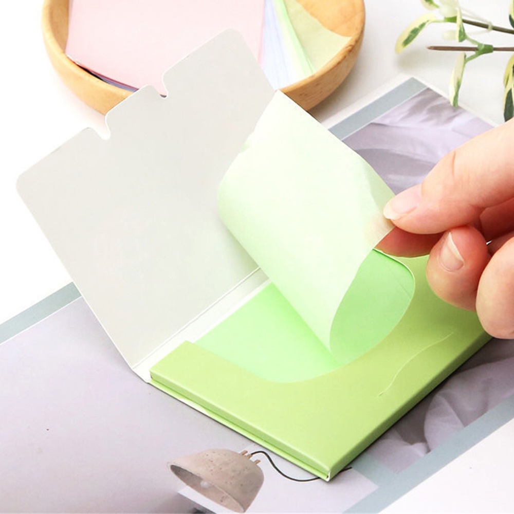 Ảnh Set 100 Giấy Thấm Dầu Cho Da Mặt Tiện Dụng 4