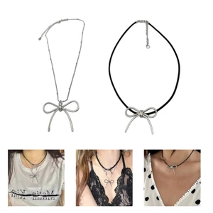 Mya Tinh Tế Nơ Mặt Dây Chuyền Vòng Cổ Cho Nữ Áo Len Mùa Hè Chokers Trang Sức
