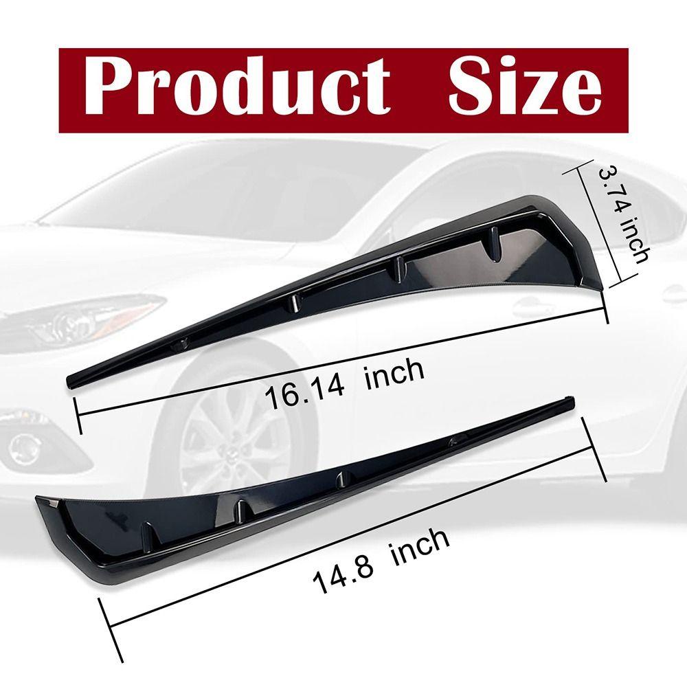 FENDER SUNKISSD 2 CÁI ABS Phụ kiện ngoại thất tự động Lỗ nạp trang trí Nhãn dán chắn bùn tương thích