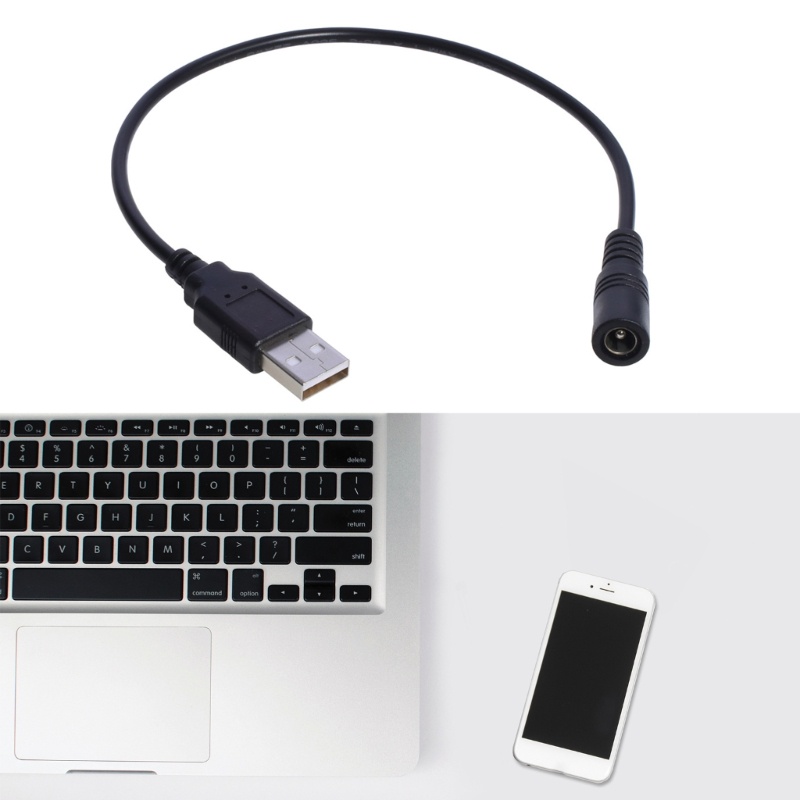 Niki 11 8 USB sang DC5V Dây cáp nguồn USB Nam đến 5 5x2 1mm Dây kết nối nữ
