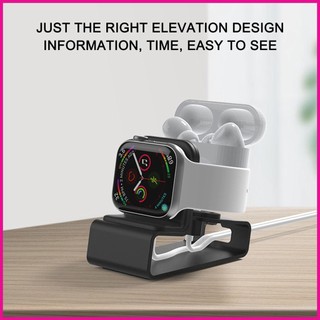 Giá Đỡ Hợp Kim Nhôm 2 Trong 1 Cho Apple Watch Và AirPods Pro