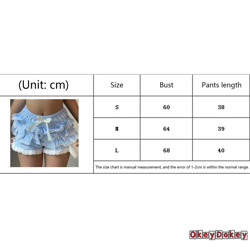 Quần Short Nhún Bèo Phong Cách Đường Phố Thời Trang Mùa Hè Cho Nữ OKDK-y2k