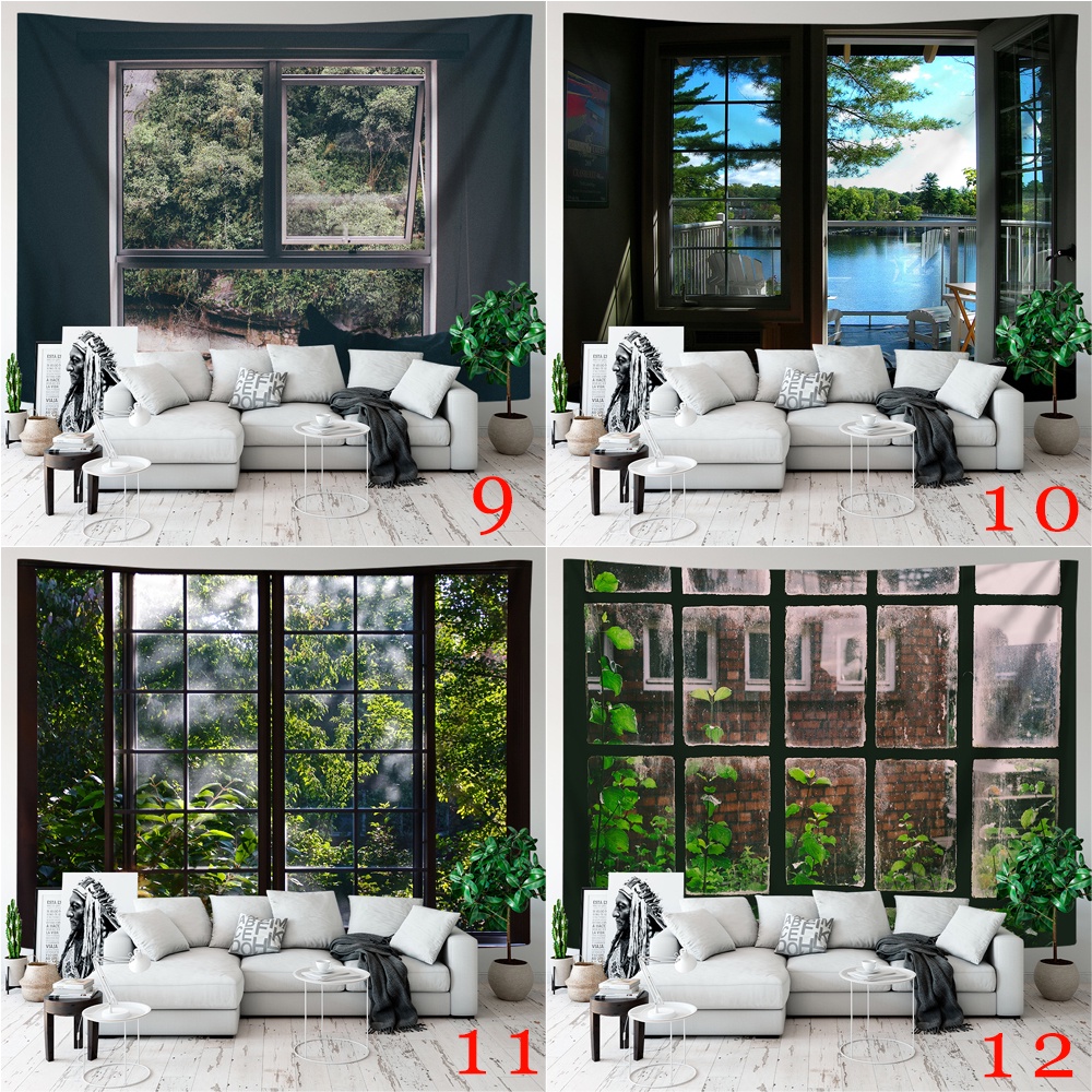Thảm Treo Tường Kèm Kẹp Chất Liệu Polyester Trang Trí Phòng Ngủ