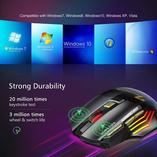 Chuột Bluetooth Không Dây Có Đèn Nền RGB Dùng Chơi Game luyoo27
