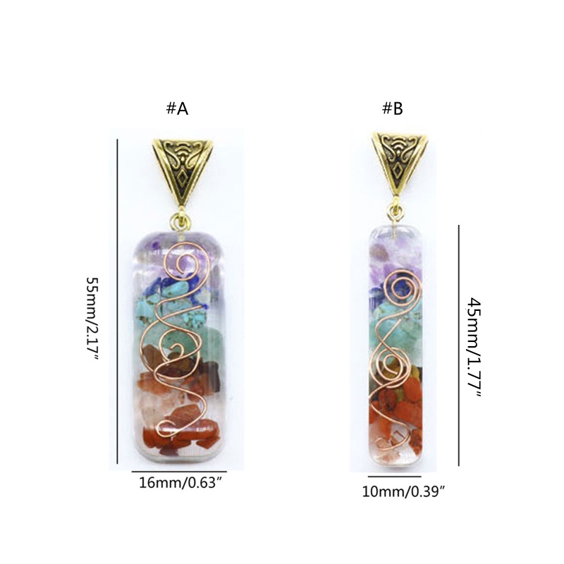 Wellb Merkaba 7 Luân Xa Đá Pha Lê Orgone Mặt Dây Chuyền Vòng Cổ Sinh Nhật