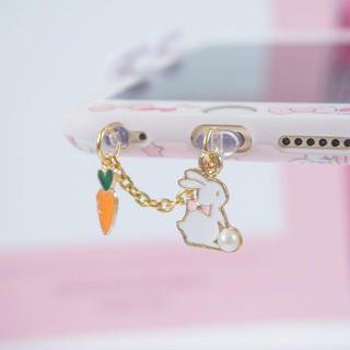 Nút Cắm Chống Bụi Hình Hoa Anh Đào Đính Đá Cho Điện Thoại Di Động