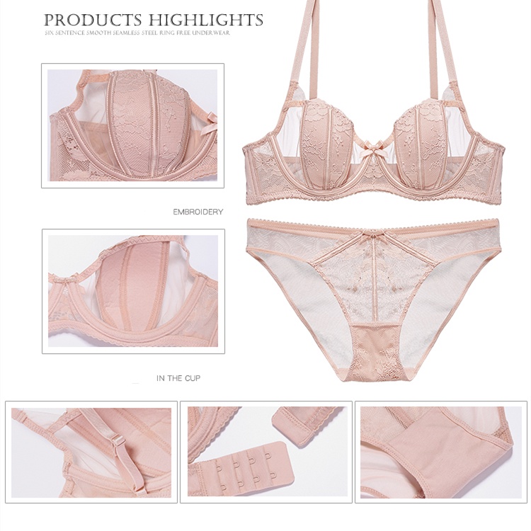 Áo Ngực Có Gọng Thép Mềm Mại Chống Chảy Xệ Size 32-38AB Thời Trang Quyến Rũ Cho Nữ