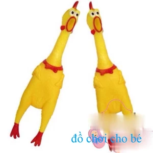 Đồ Chơi Gà Bóp Kêu, Gà A Lử 32cm Dành Cho Bé