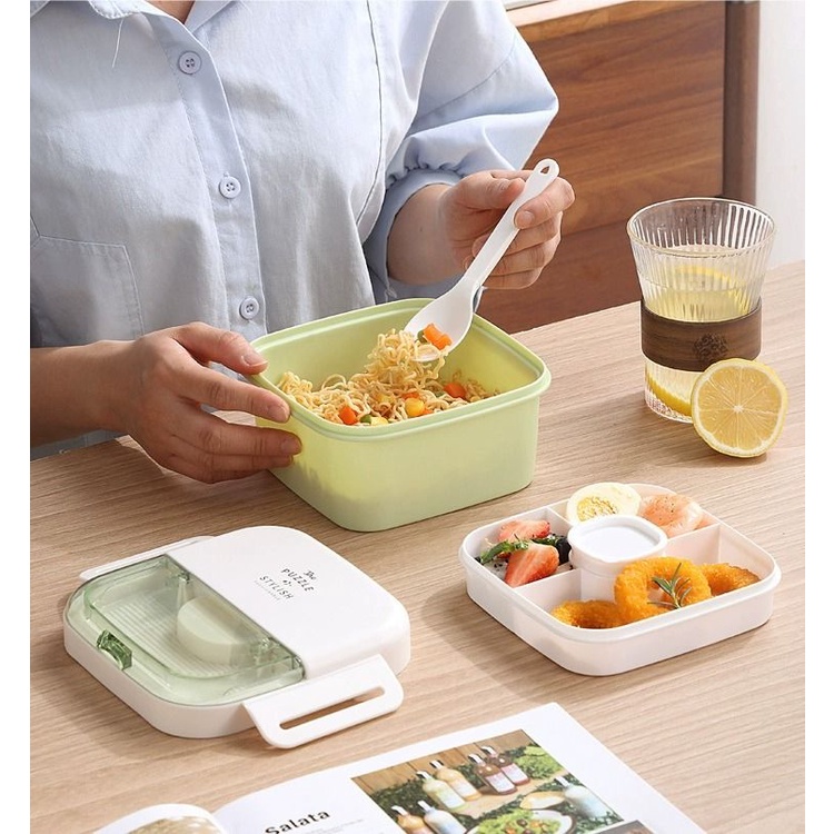 Hộp cơm Cách Nhiệt Phong Cách Nhật Bản Tiện Dụng Mang Theo Dã Ngoại Hộp cơm trưa cách nhiệt Kulomi  hộp bento cho học sinh  Hộp bento kiểu Nhật  Hộp cơm trưa  Hộp bento  Picnic hộp  Lò vi sóng cầm tay giữ tươi hộp ăn cho nhân viên văn phòng