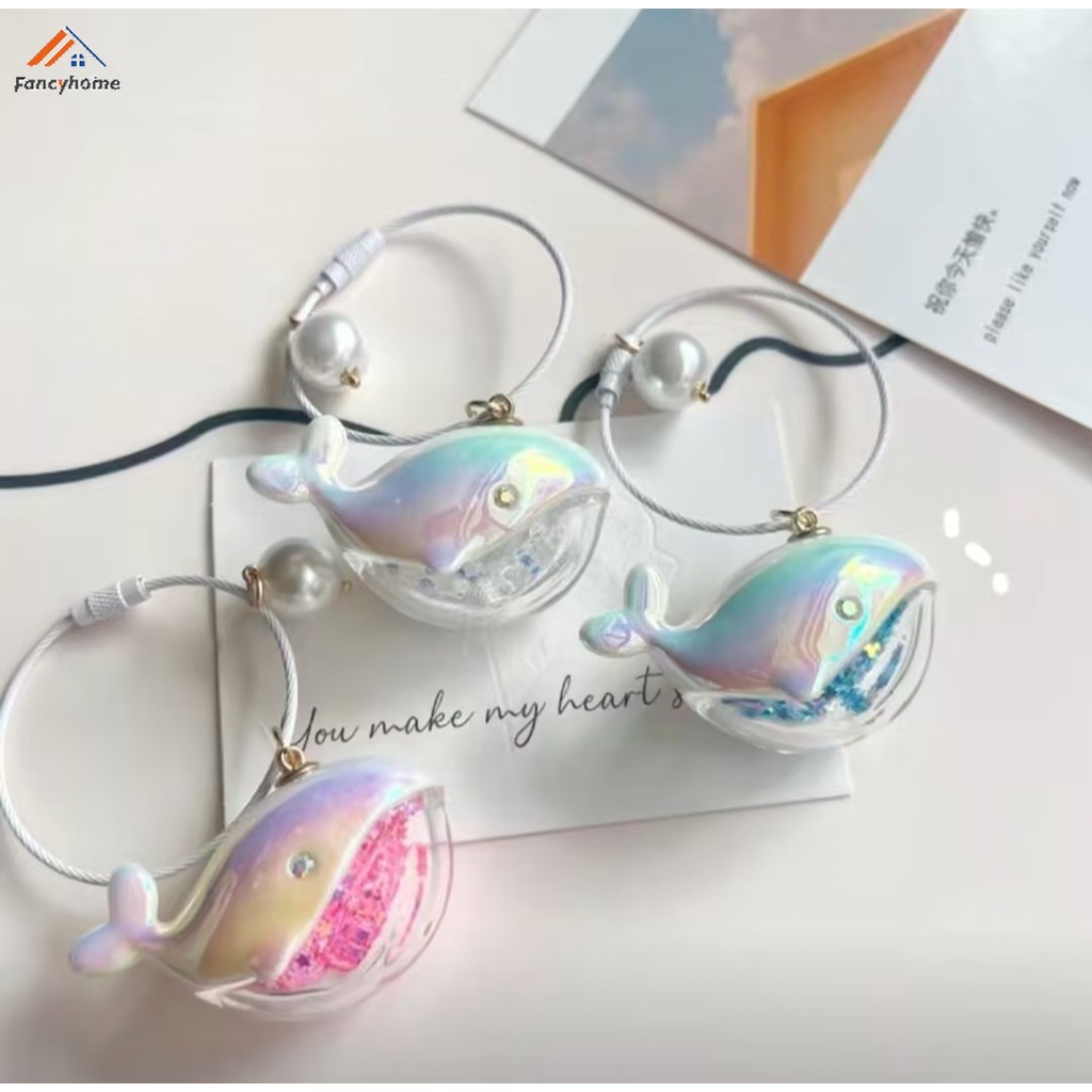 Creative whales shape keychain dễ thương heart-shaped kết hợp cặp đôi ...