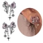 YOI Bowknot Zircon Bông Tai Khuyên Tai Thời Trang Khuyên Tai Tai Dành Cho Nữ