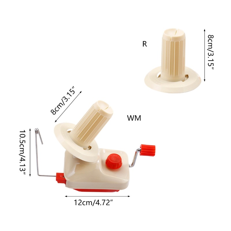 Inste Máy cuộn sợi cầm tay Con lăn vận hành bằng tay Sợi dây Chủ đề Spinner