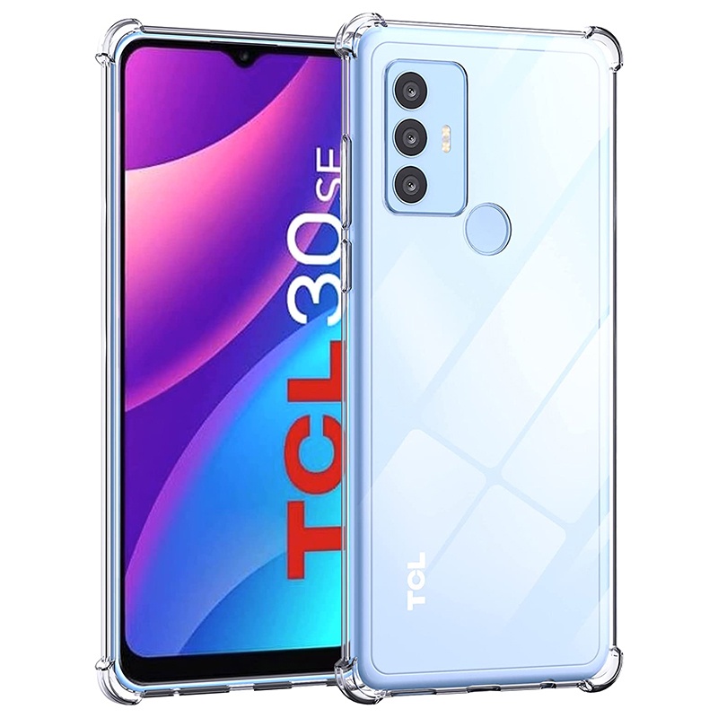 Dành Cho TCL 30 SE 306 305 408 405 406 403 Ion Z 20 R 5G Vỏ Mềm Chống Sốc Pha Lê Gel Trong Suốt TPU Vỏ Hấp Thụ Sốc