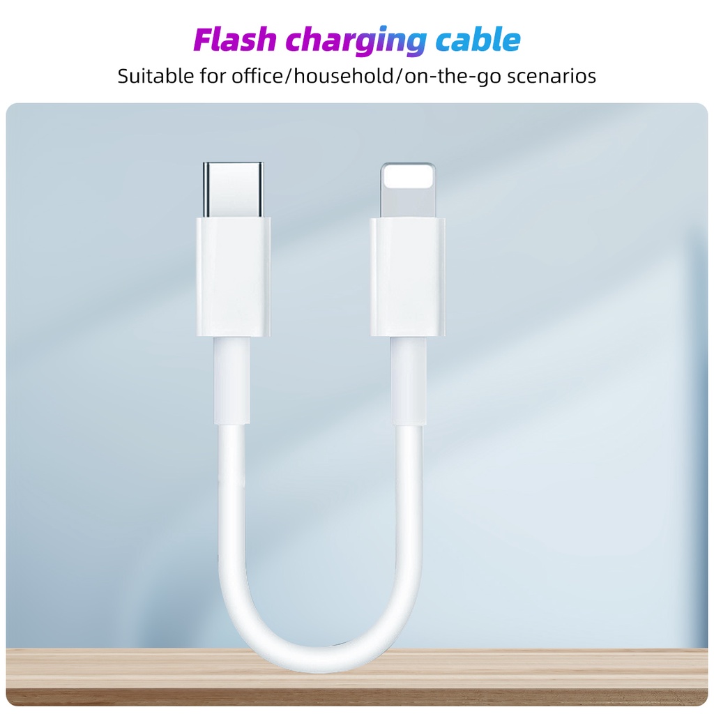 Ảnh Dây Cáp Sạc FONKEN Dữ Liệu Loại C Dài 25cm Dành Cho iPh OPPO Xiaomi 3