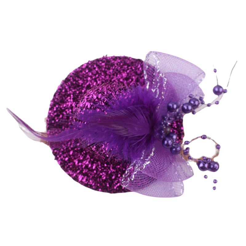 OXXGGKAO Đảng Fascinator Hoa Fascinator Cô Gái Mũ Fascinator Với Lấp Lánh
