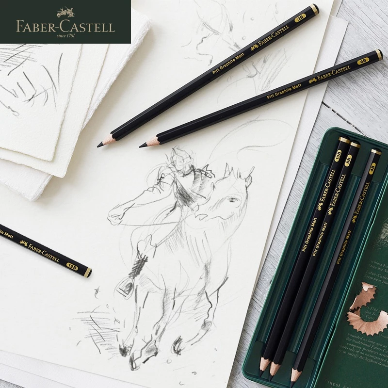 Angel Mark Faber-Castell Bút Chì Kẻ Phác Thảo Màu Đen Nhám
