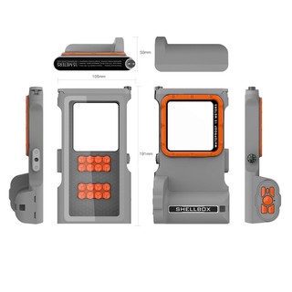 [SHELLBOX] 2026 Nâng cấp MỚI Vỏ điện thoại bảo vệ lặn chuyên nghiệp dưới nước Vỏ chống nước đa năng cho tất cả các điện thoại thông minh 6,9 inch