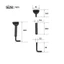 1 Cặp 4 / 4, 3 / 4 Kích Thước Violin Chinrest Chin Rest Kẹp Màu Đen Có Thể Tháo Rời