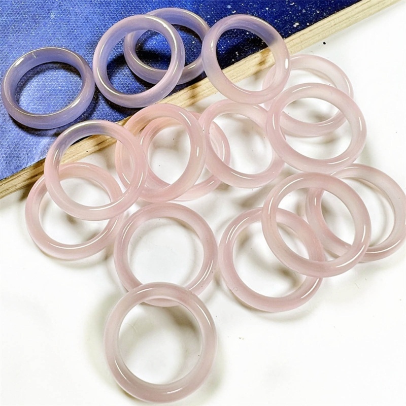 Minimalist Acrylic Imitation Jade Rings Fashion Stackable Ring Party Jewelry