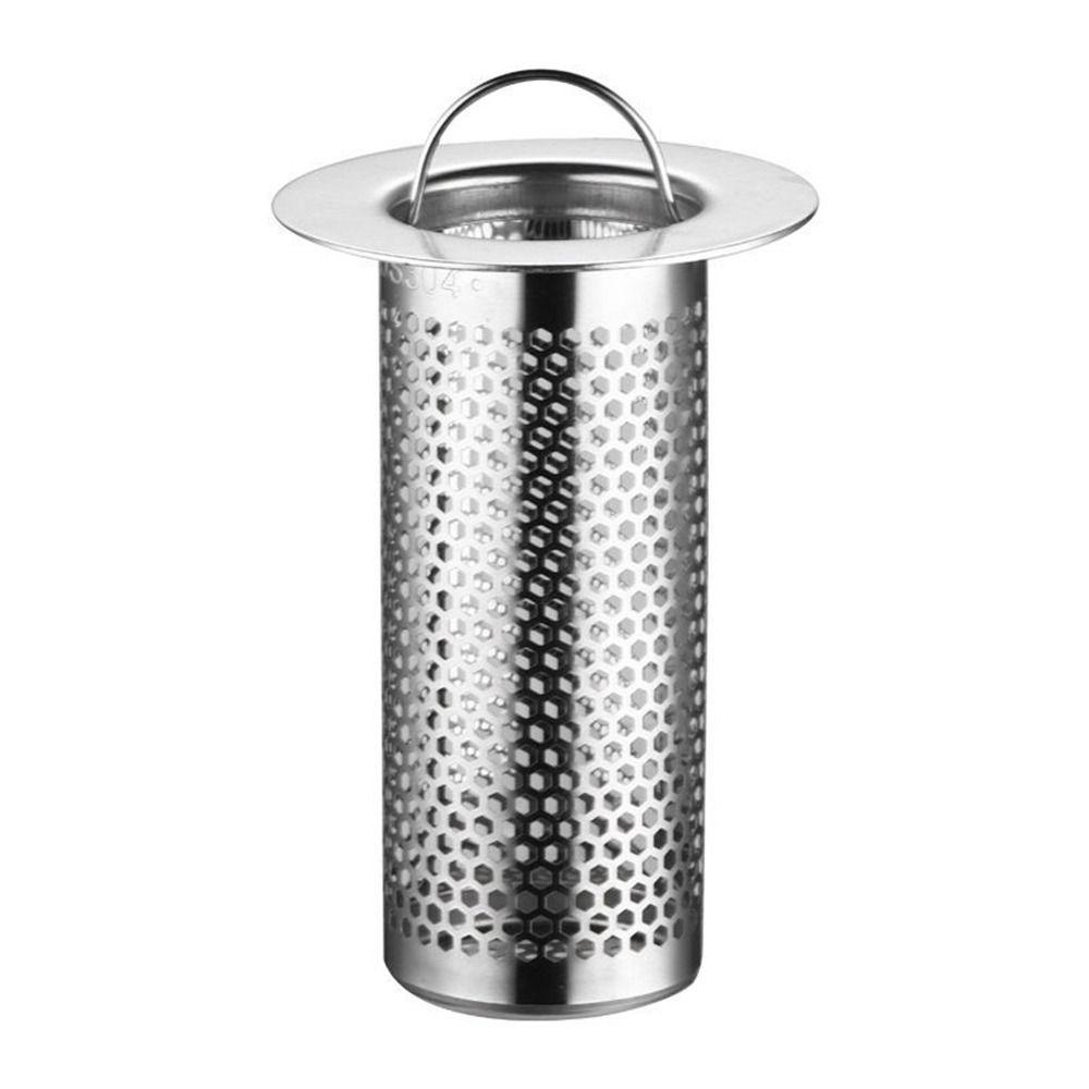 Dụng cụ lọc bồn rửa SLICELLIFE, Lưới lọc thoát nước sàn bằng thép không gỉ chống tắc, Dụng cụ xả rác đa chức năng có tay cầm Vỏ niêm phong chống thấm nước Dụng cụ vệ sinh phòng tắm nhà bếp