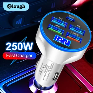 Tẩu Sạc Trên Ô Tô 5 Cổng USB Type C PD QC3.0