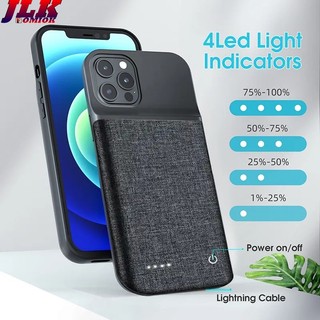 [JLK] sạc dự phòng 16ProMax Battery Case Power Cover for iPhone 15 Pro X XS Max XR 11 12 13 Mini iphone14 Pro Max Portable Charger Power Bank