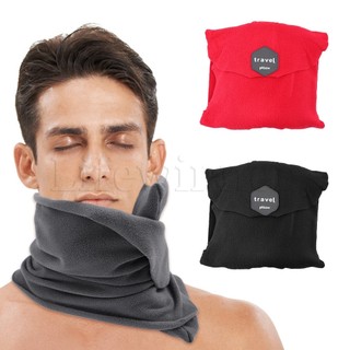 1 Gối Tựa Cổ Giảm Đau Lưng Bơm Hơi Gấp Được Đa Năng Dùng Khi Đi Máy Bay / Xe Hơi / Văn Phòng
