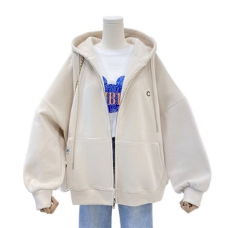 Áo Khoác nỉ Unisex form rộng vải Dày Áo Khoác Cardigan
