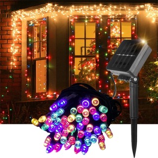 Đèn dây cổ tích năng lượng mặt trời 7M 12M 22M, Đèn chạy bằng năng lượng mặt trời ngoài trời chống nước IP65 cho cây thông Noel Sân vườn Sân tiệc cưới Trang trí ngày lễ