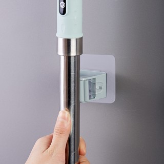 Móc dán tường kẹp giữ cây lau nhà móc treo chổi chịu lực 6kg SUNNY DAY