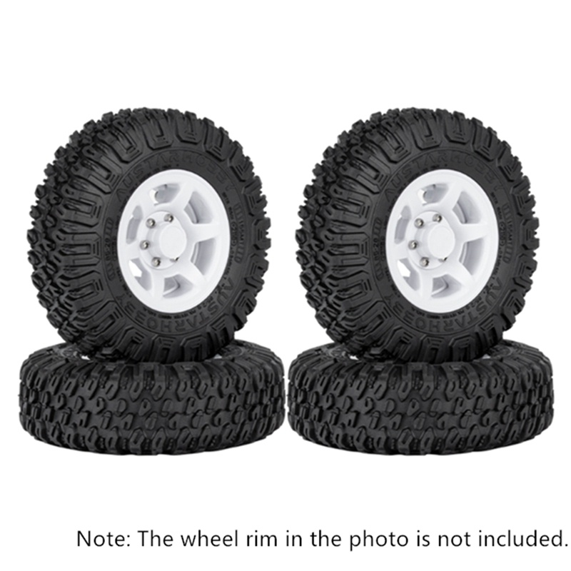 4 85MM 1.55 Inch Bánh Xe Cao Su Lốp Lốp Cho 1 / 10 RC Xe Bánh Xích Xe Trục Yeti Jr RC4WD D90 TF2 Tamiya CC01 LC70 MST