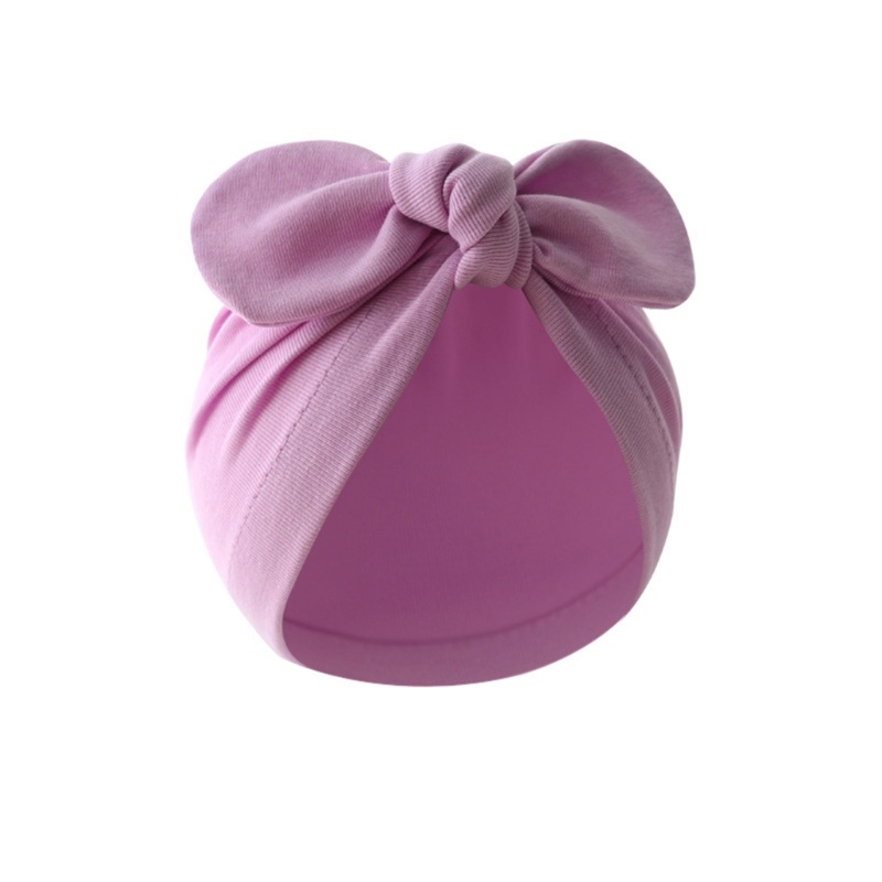 Tầm nhìn Bé Beanie Thắt Nút Đầu Mũ Nơ Lớn Giới Tính Trung Lập Trẻ Sơ Sinh Mũ Đội Đầu