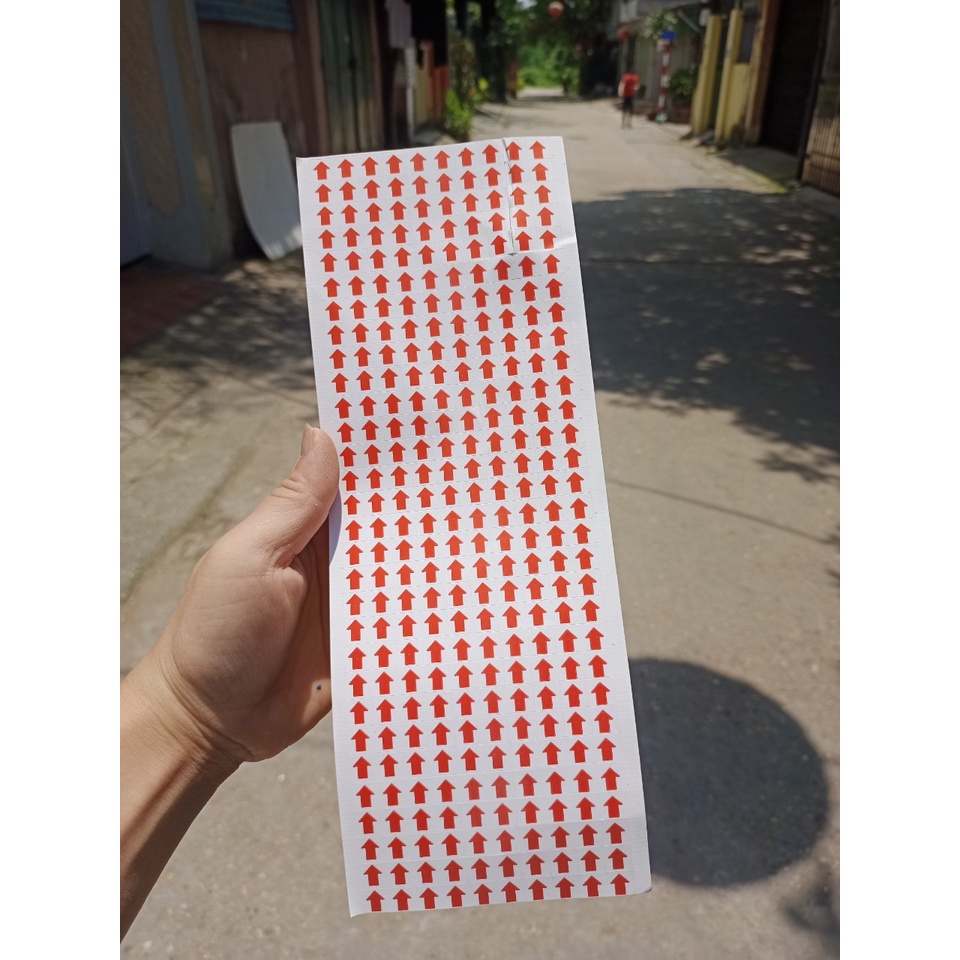 Combo 100 tờ mũi tên dán lỗi , nhãn dán mũi tên, Decal dán mũi tên báo ...
