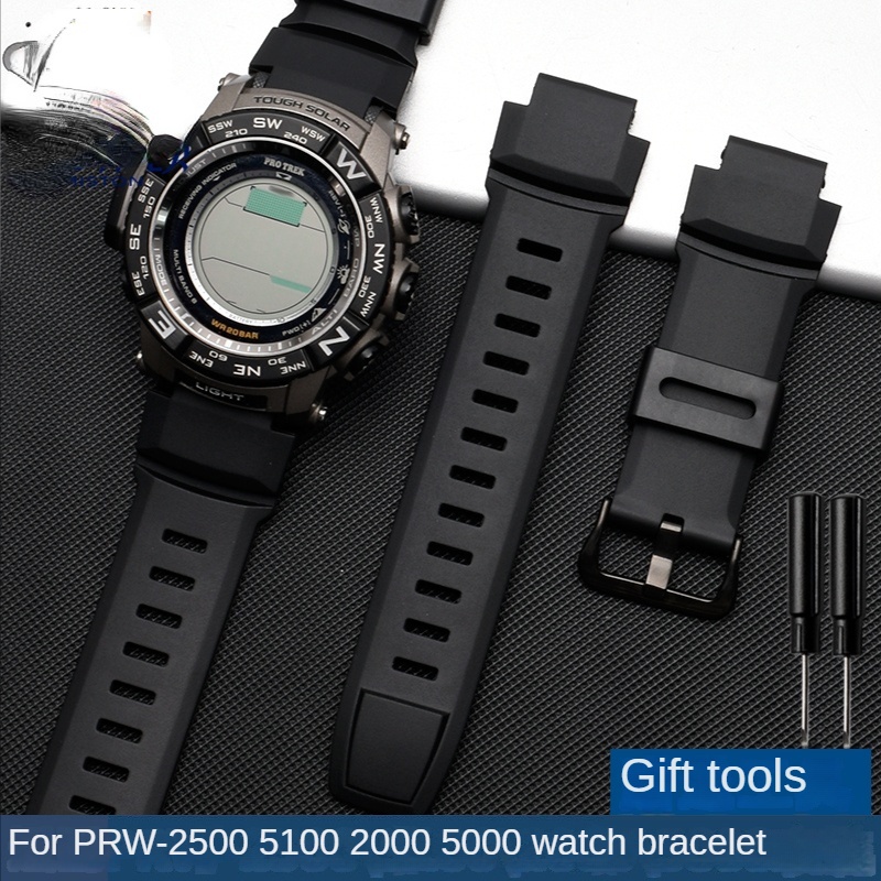 BBZ Cinturino In Silicone 18 Mm Per Orologi Casio PROTREK – Sostitutivo Morbido Per PRG E PRW (PRG-200, PRG-250, PRW-2000, PRW-3500 E Simili) - 2