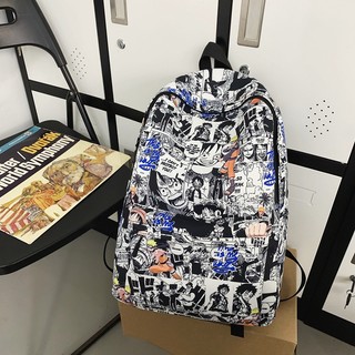 GC9 Ba Lô Naruto One Piece Dành Cho Nữ Nam Sinh Viên Dung Tích Lớn Thoáng Khí In Thời Trang Đa Năng Túi Nữ