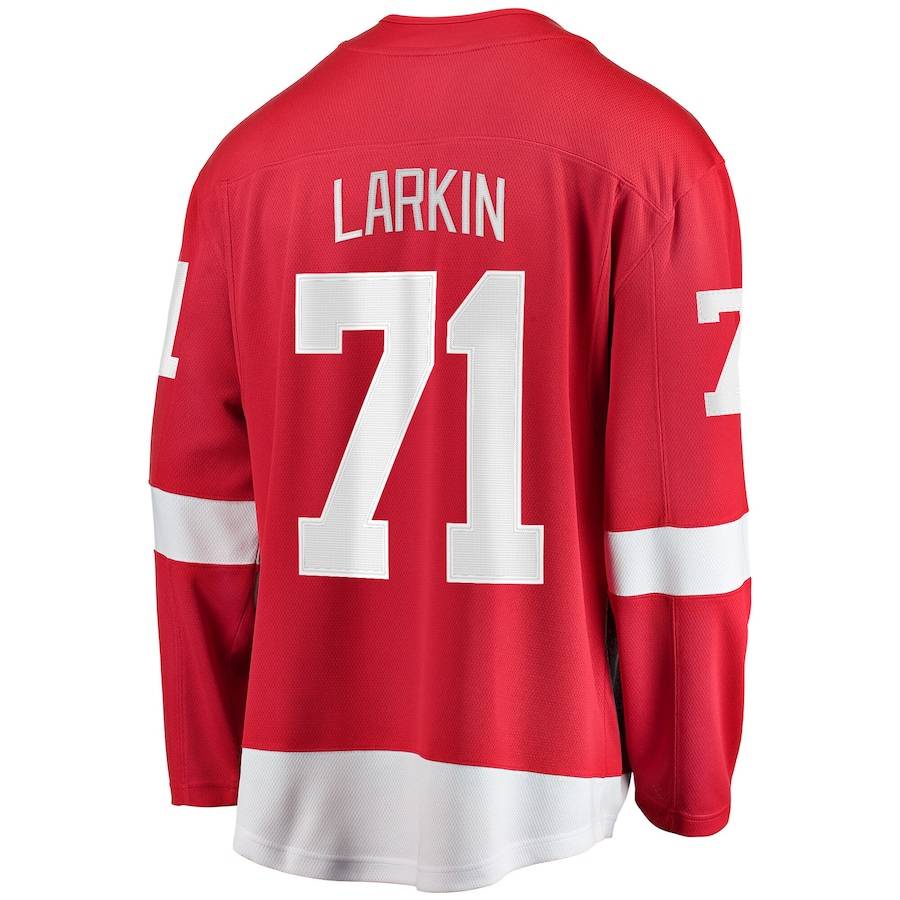 Áo Jersey khúc côn cầu đội nhà Detroit Red Wings của Larkin - Phiên bản đặc biệt, áo thun dài tay dành cho người hâm mộ