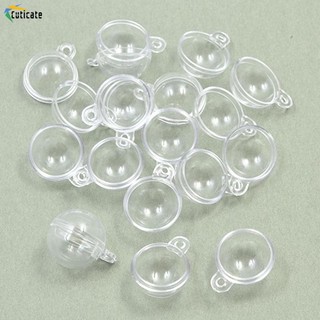 [Cuticate] 1 Set 10 Quả Bóng Trong Suốt Dùng Trang Trí Móc Khóa Tiệc Cưới