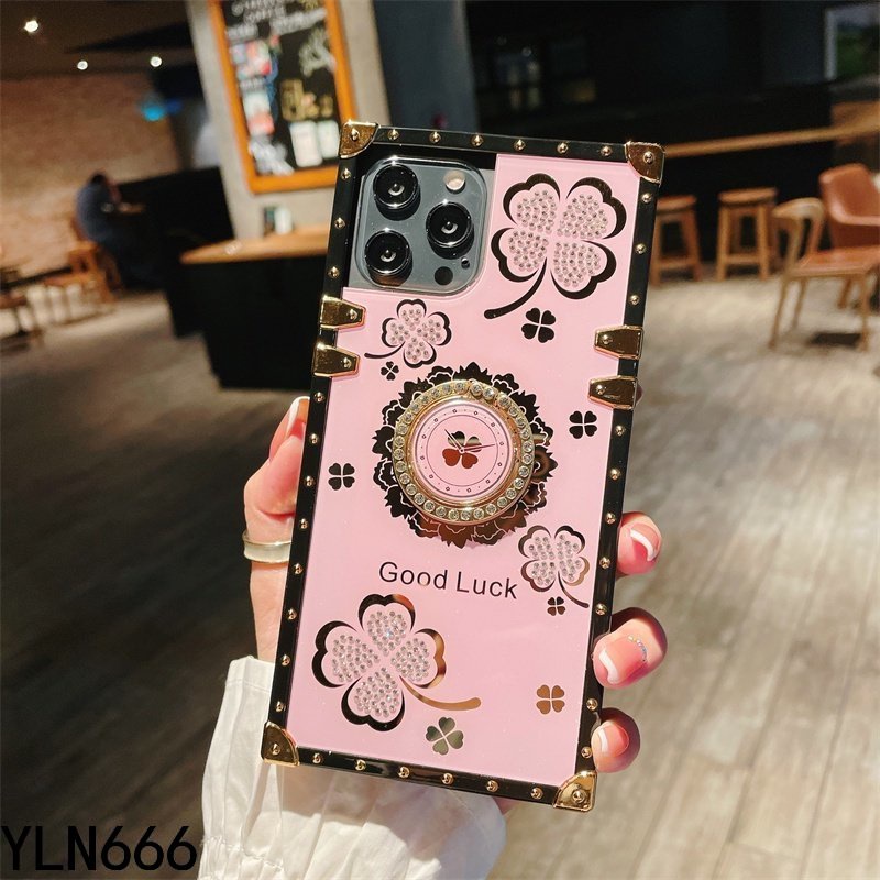 Dành Cho OPPO A18 A38 A78 A79 A60 A58 A54 A55 A95 A16 A74 A96 A93 A76 A57 A77 A17 A77S Ốp Điện Thoại Di Động Phong Cách Xu Hướng Sang Trọng Phong Cách Đơn Giản Có Giá Đỡ Họa Tiết Hoa Bảo Vệ