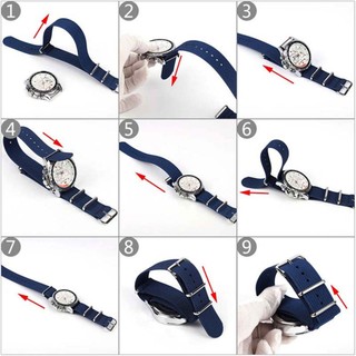 Dây đeo đồng hồ nato nylon vòng đeo tay mật độ cao 18mm 20mm 22mm 24mm chống bền dây đeo đồng hồ nam thay thế dây đeo bằng vải dệt