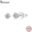 Bông tai BAMOER MSE038 bạc 925 vvs1 d màu 0.1ct chính hãng 100%