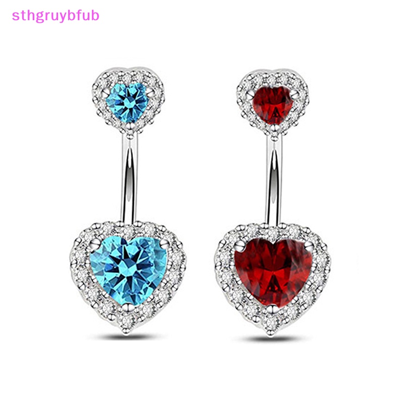 Sthb thời trang trái tim rốn vòng đeo bụng nút thắt lưng bằng thép không gỉ trang sức cho phụ nữ bãi biển body vn