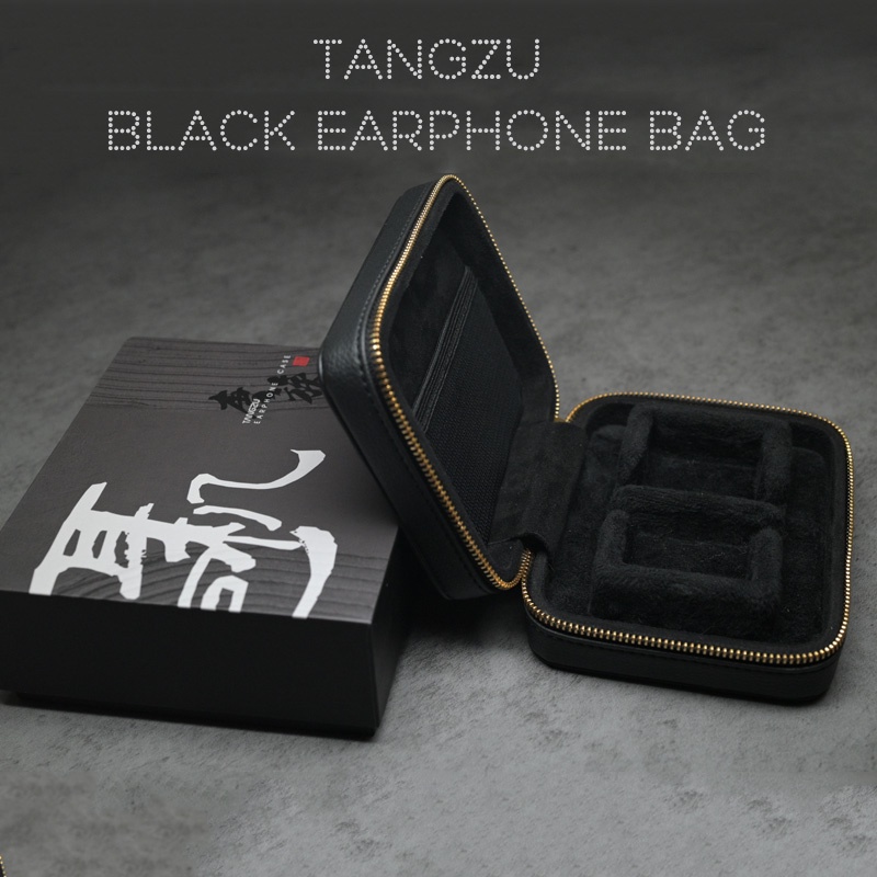 Túi đựng tai nghe tangzu black phụ kiện lưu trữ hộp đựng hifi cho bộ điều hợp âm thanh iems dongles eartips và cáp cho waner fudu