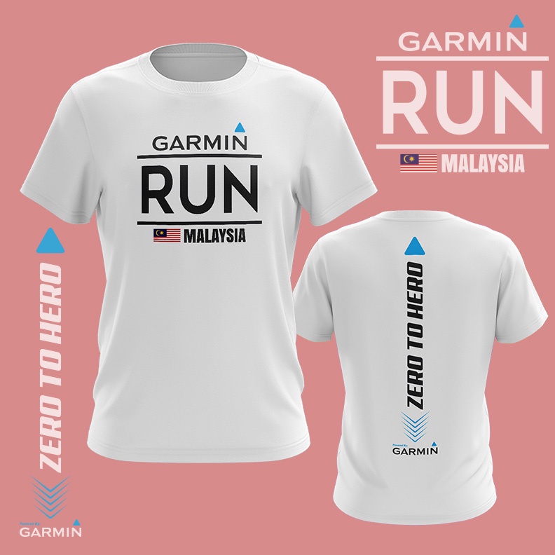 Áo Thun Chạy Bộ Ngoài Trời Thoáng Khí GARMIN RUN MALAYSIA 2023