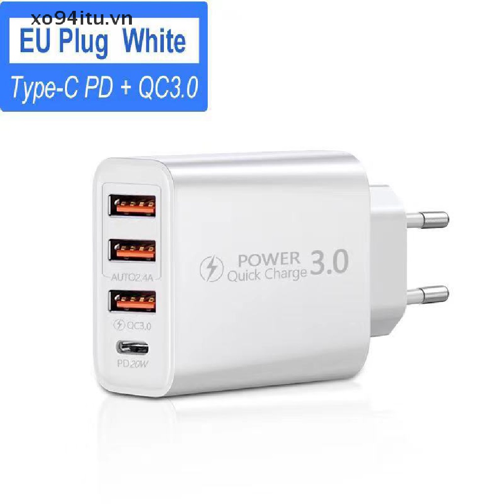XOITU 1 Bộ sạc 3USB + Bộ chuyển đổi điện thoại đa năng sạc Type-C VN
