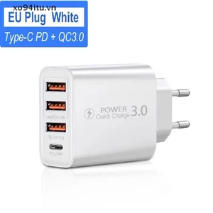 XOITU 1 Bộ sạc 3USB + Bộ chuyển đổi điện thoại đa năng sạc Type-C VN