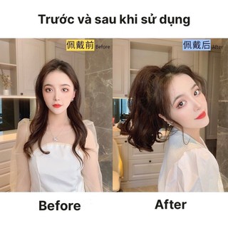 Tóc Giả Ngoạm Đuôi Dáng Cụp Ngắn 35cm HaminStore