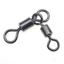 FUHUIOT Tam Giác Khớp Nước Mặn Nước Ngọt Trolling Móc Kết Nối Xoay 360 3 Chiều Xoay Câu Cá Câu Cá Chữ Thập Thuyền Biển Đầu Nối Câu Cá