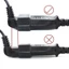 BORAGETE Đến Nữ 0./ 0.6m / 1.8m / 2Prong Bend Angled Cord Europea Ổ cắm điện