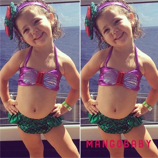 Mgg-3 Bộ Công Chúa Bé Gái Nàng Tiên Cá Bikini Bộ Nơ Đồ Bơi Đồ Tắm Phù Hợp Với Trang Phục Bé Gái Hai Mảnh Phù Hợp Với